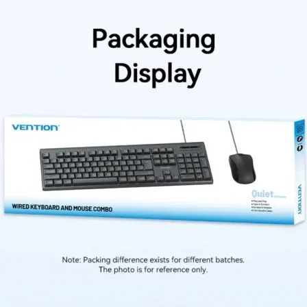 Vention Combo KTYBG-EN Teclado Inglés y Ratón Negro Vention Combo KTYBG-EN Teclado Inglés y Ratón Negro